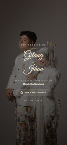 Undangan digital Gilang & Jihan — template Aura Silver