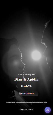 Undangan digital Dian & Apidin — template Eterna