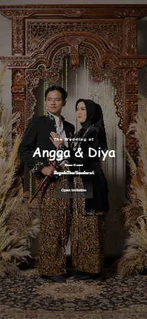 Undangan digital Angga & Diya — template Aruna Series