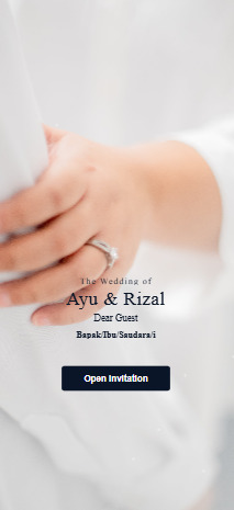 Undangan digital Ayu & Rizal — template Silver Class