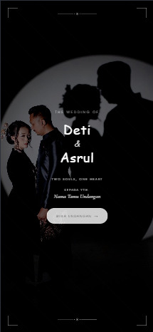 Undangan digital Deti & Asrul — template Serene Glow